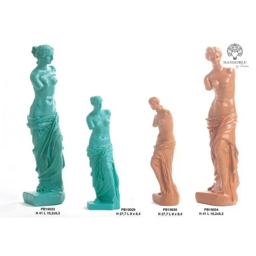 VENERE DI MILO 27.7 CM. RESINA ROSA
