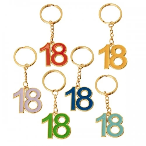 PORTACHIAVI 18° COMPLEANNO CM.3,5 