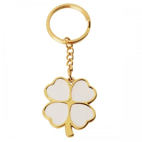 BOMBONIERA P/CHIAVE QUADRIFOGLIO GOLD CM.4 