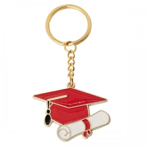 BOMBONIERA PORTACHIAVI TOCCO LAUREA CM.5 