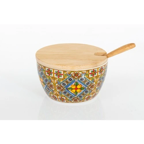 Zuccheriera Solidale Cuorematto: Stile Maiolica Decoro 