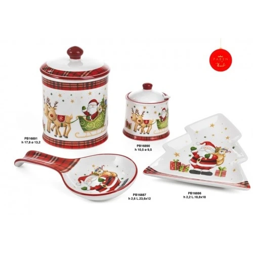 ZUCCHERIERA BABBO NATALE 10.5 CM. CERAMICA