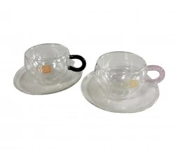 SET 8 TAZZINE CAFFE' IN CRISTALLO