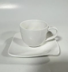 12 TAZZINE DA CAFFE IN PORCELLANA BIANCA