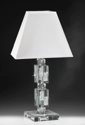 LAMPADA IN CRISTALLO INSERTI IN ARGENTO - RANOLDI