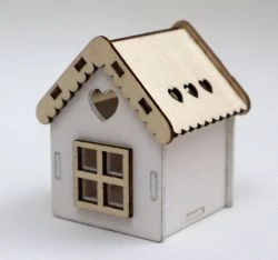 OFFERTA - Portaconfetti casetta legno
