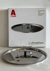 Coperchio in acciaio inox per pentole cm. 24 serie pots&pans Alessi