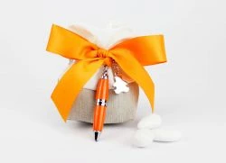 Sacchetto portaconfetti con penna - bomboniera matrimonio / compleanno Margot Italia