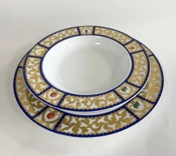 ROSENTHAL BULGARI DECORO FRUTTA ALLA FINESTRA SERVIZIO DI PIATTI IN PORCELLANA