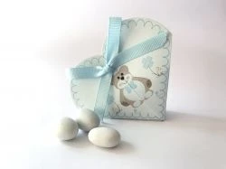 Cuore portaconfetti con orso