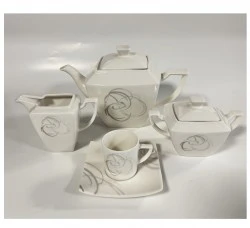 SERVIZIO DI CAFFE' IN PORCELLANA PIERRE CARDIN 12 TAZZE