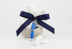 Sacchetto porta confetti con penna - bomboniera matrimonio / laurea Margot Italia