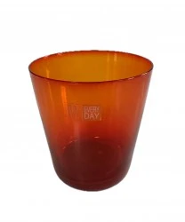 11 BICCHIERI IN VETRO COLORE ROSSO IVV