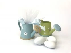 Annaffiatoio portaconfetti verde e celeste cm.8x5