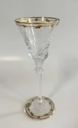 CALICE VINO IN CRISTALLO MOLATO FILO ORO - MOSER