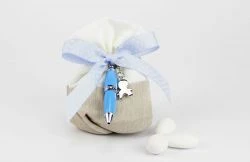 Sacchettino porta confetti con penna - bomboniera matrimonio / laurea Margot Italia