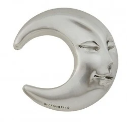 Luna stilizzata rivestita in argento cm.9 - Offerta Bomboniere