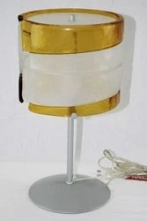 Coppia lumetti in vetro murano e acciaio in offerta AV MAZZEGA