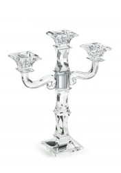 CANDELABRO CRISTALLO 3 FIAMME 