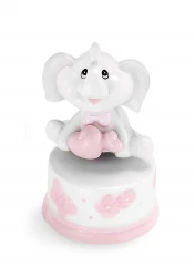 CARILLON IN CERAMICA ELEFANTINO ROSA