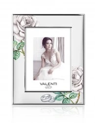 cornice porta/foto ROSA Con FEDI retro bianco – 13×18 cm