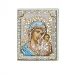 icona vergine maria colorata – 20×25 cm