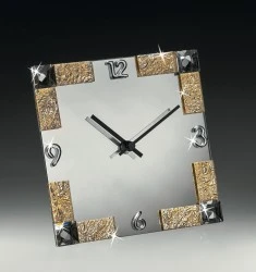 OROLOGIO CON SPECCHIO FOGLIA ORO - RANOLDI