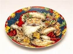 PIATTO TORTA BABBO NATALE