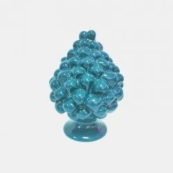 PIGNA SICILIANA IN CERAMICA BLU cm.9