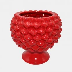 VASO PIGNA SICILIANA ROSSO cm.20